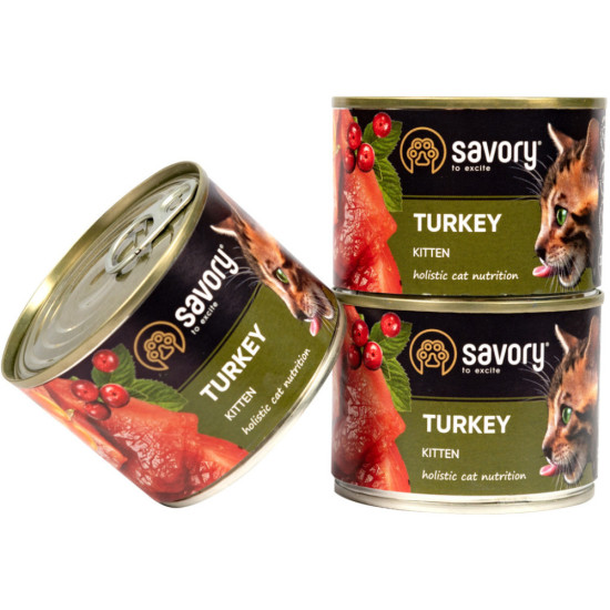 Сухий корм для кішок Savory Kitten 2 кг (сухий корм) + 600 г (консерви) (2700000021415)