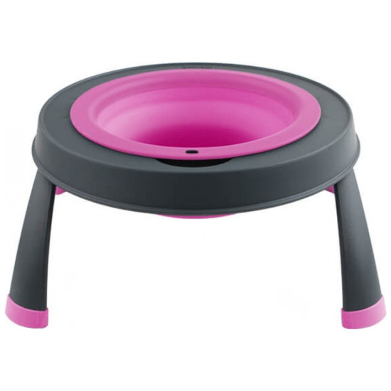 Посуд для собак Dexas Миска одинарна на складній підставці-велика 960 мл пурпурна (0084297309107)