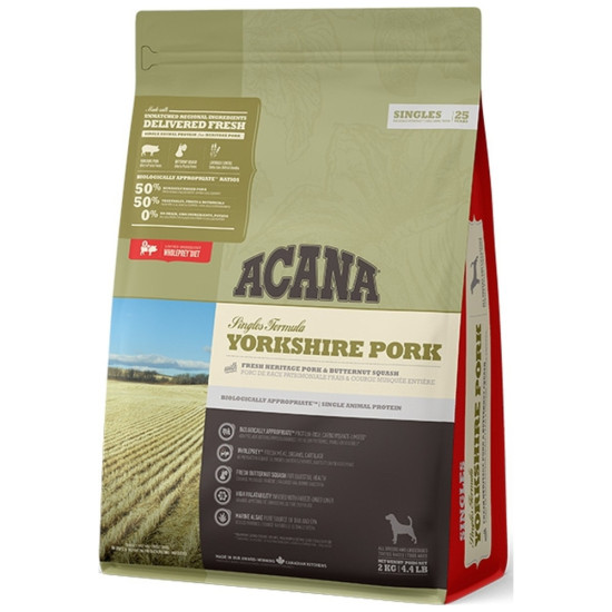 Сухий корм для собак ACANA Yorkshire Pork 2 кг (0064992572204)