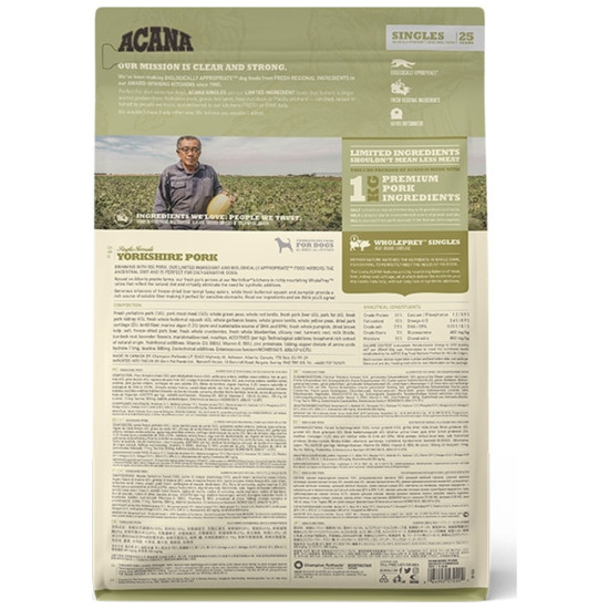 Сухий корм для собак ACANA Yorkshire Pork 2 кг (0064992572204)
