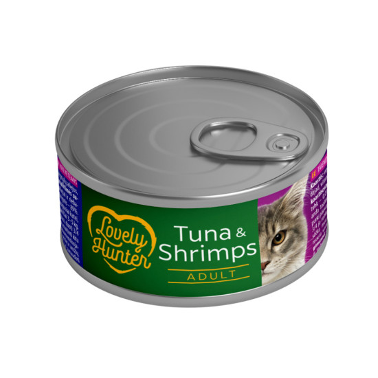 Консерви для котів Lovely Hunter Adult cats Tuna & Shrimp 85 г (LHU45468)