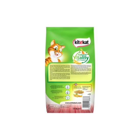 Сухий корм для кішок Kitekat Яловичина з овочами 1.8 кг (5900951137877)