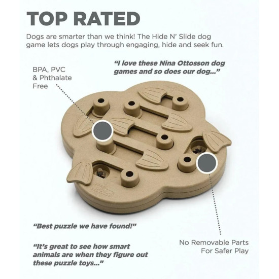 Іграшка для собак Nina Ottosson інтерактивна "Сховище" бежева (0700603673389)