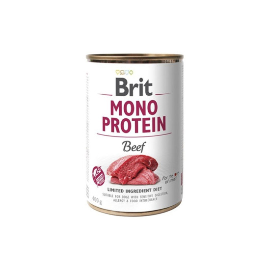 Вологий корм для собак Brit Care Mono Protein Beef з яловичиною (8595602555338)