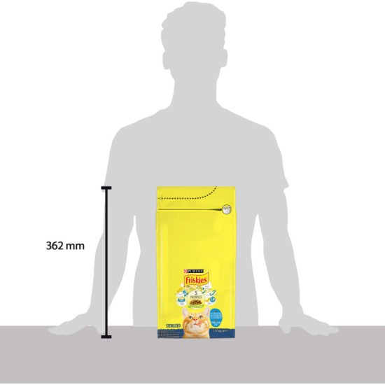 Сухий корм для кішок Purina Friskies Sterile з лососем і овочами 1.5 кг (7613033002458)