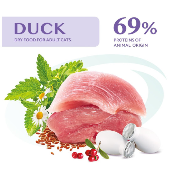 Сухий корм для кішок Optimeal з ефектом виведення шерсті - качка 200 г (4820215362412)