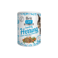 Ласощі для котів Brit Care Superfruits Herring 100 г - оселедець (8595602555710)