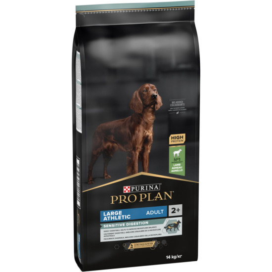 Сухий корм для собак Purina Pro Plan Large Athletic Adult 2+ Sensitive Digestion Для великих порід атлетичної статури З ягням 14 кг (7613035415591)