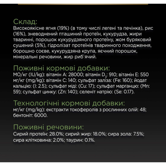 Сухий корм для собак Purina Pro Plan Large Athletic Adult 2+ Sensitive Digestion Для великих порід атлетичної статури З ягням 14 кг (7613035415591)