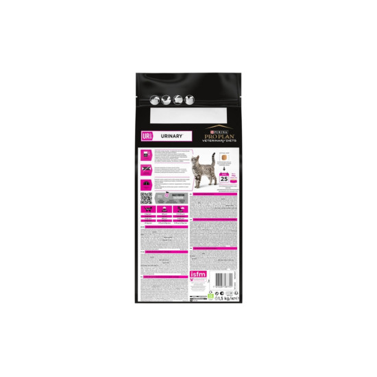 Сухий корм для кішок Purina Pro Plan Veterinary Diets UR Urinary при сечокам'яній хворобі 1.5 кг (7613035160552)