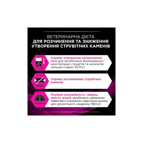 Сухий корм для кішок Purina Pro Plan Veterinary Diets UR Urinary при сечокам'яній хворобі 1.5 кг (7613035160552)
