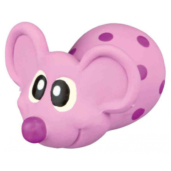 Іграшка для собак Trixie Миша з пискавкою в горошок Латекс 8 см (4011905351704)