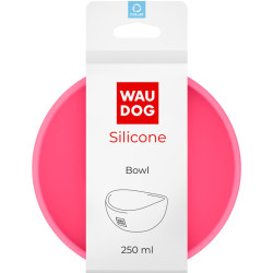 Посуд для котів WAUDOG Silicone Миска 250 мл рожева (50817)