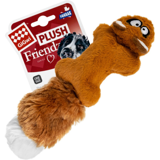 Іграшка для собак GiGwi Catch&fetch Барсук із двома пищалками 24 см (75066)