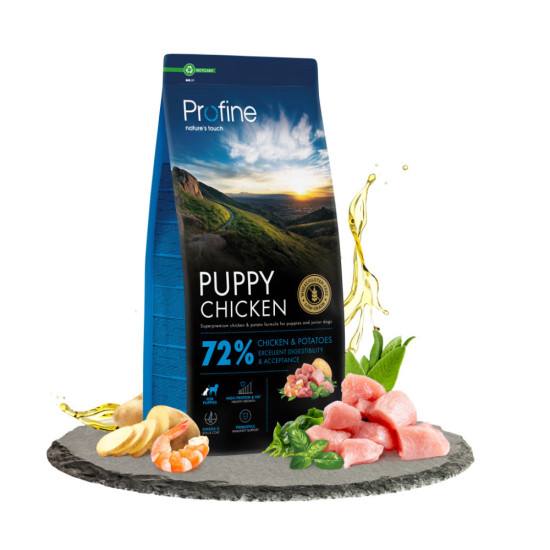Сухий корм для собак Profine Puppy Chicken and Potatoes для цуценят та юніорів всіх порід 12 кг (8595602569939)