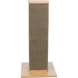 Дряпка (кігтеточка) для котів Trixie з іграшкою на мотузці 62 см світло-коричнева (4011905480220)