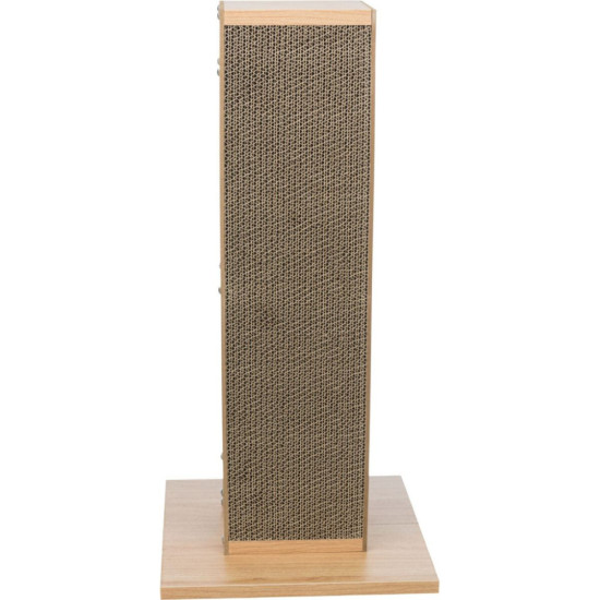 Дряпка (кігтеточка) для котів Trixie з іграшкою на мотузці 62 см світло-коричнева (4011905480220)