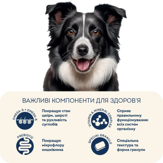 Сухий корм для собак Home Food ADULT MEDIUM/MAXI For active adult and junior dogs з ягням та рисом 1.6 кг (4820235020446)