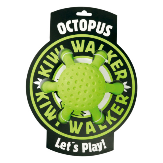 Іграшка для собак Kiwi Walker Восьминіг 13 см зелена (8596075002770)
