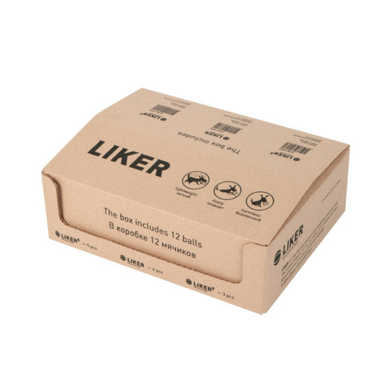 Іграшка для собак Liker Набір м'ячиків Мікс (6270)