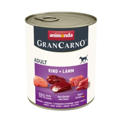 Консерви для собак Animonda GranCarno Adult Beef + Lamb 800 г (4017721827423)