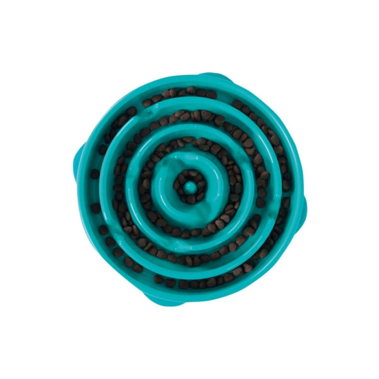 Посуд для собак Outward Hound Миска-лабіринт Fun Feeder Дроп велика бірюзова (0700603510028)