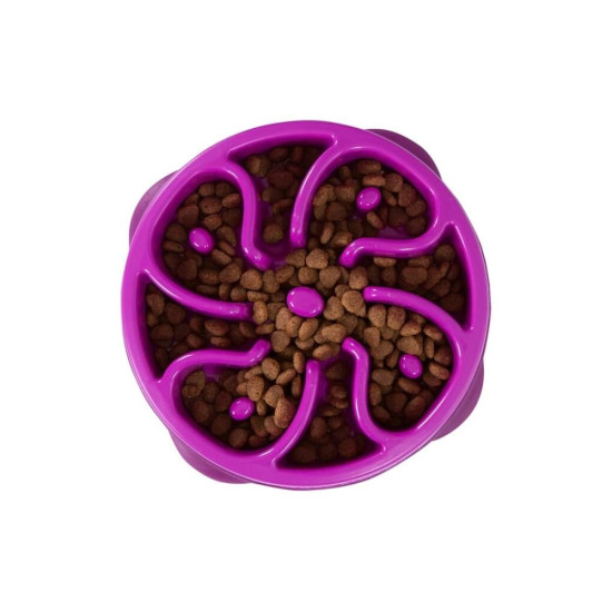 Посуд для собак Outward Hound Миска-лабіринт Fun Feeder Квітка середня фіолетова (0700603510059)