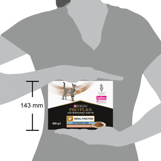 Вологий корм для кішок Purina Pro Plan Veterinary Diets NF Renal Function Advanced Care При патології нирок З лососем 10 x 85 г (7613287873699)
