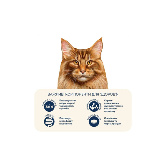 Сухий корм для кішок Home Food For large breeds з телятиною, лососем та в’яленими томатами 400 г (4820235021009)