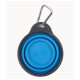 Посуд для собак Dexas Дорожня складна миска Тревел Кап з карабіном мала 240 мл (блакитна) (0084297309145)