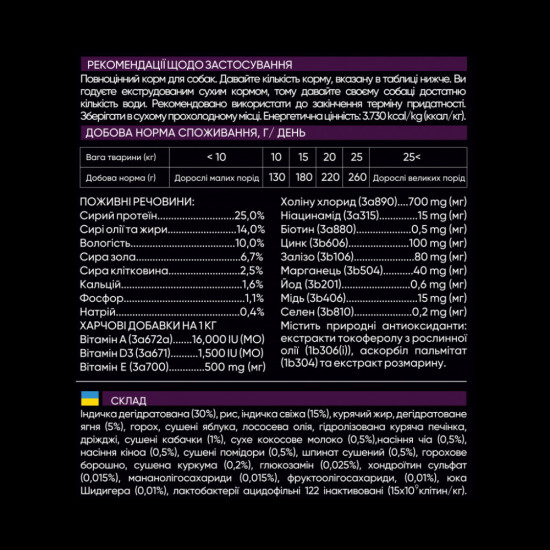 Сухий корм для собак Savory Medium Breed rich in Fresh Turkey and Lamb 3 кг (4820232630266)