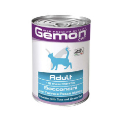 Консерви для котів Gemon Cat Wet Adult тунець і океанічна риба 415 г (8009470300742)