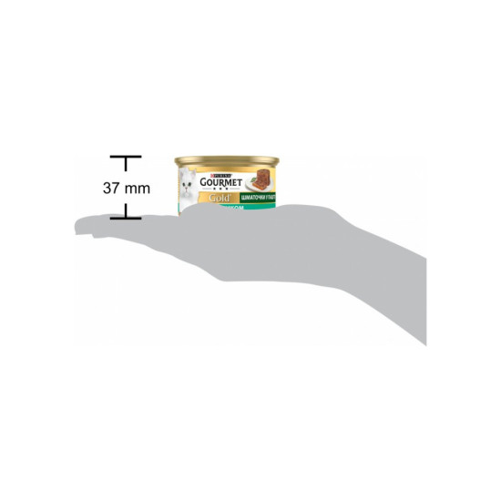 Паштет для котів Purina Gourmet Gold. З кроликом. Шматочки в паштеті 85 г (7613033706271)