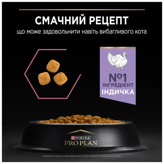 Сухий корм для кішок Purina Pro Plan Delicate Turkey зі смаком індички 10 кг (7613033566509)