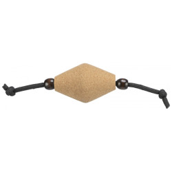 Іграшка для котів Trixie Диски на шнурку CityStyle Пробка/дерево Бежевий/чорний 14 см (4011905411361)