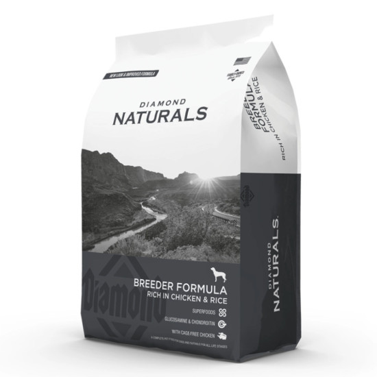 Сухий корм для собак Diamond Naturals Breeder Formula Chicken&Rice 20 кг (0074198615193)