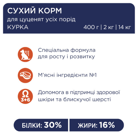 Сухий корм для собак Club 4 Paws Преміум. Для цуценят з високим вмістом курки 14 кг (4820083909696/4820215368476)