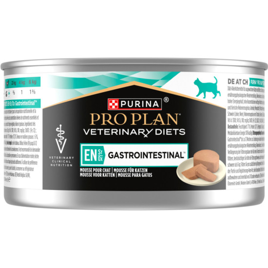 Вологий корм для кішок Purina Pro Plan Veterinary Diets EN Gastrointestinal При розладах кишкової абсорбції та годівлі у період відновлення 195 г (8445290093004)