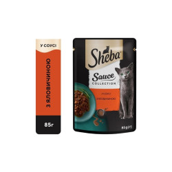 Вологий корм для собак Sheba з яловичиною в соусі 85 г (4770608264406)