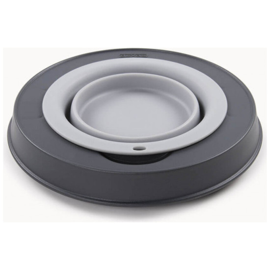 Посуд для собак Dexas Миска одинарна на складній підставці-мала 360 мл світло-сіра (0084297309091)