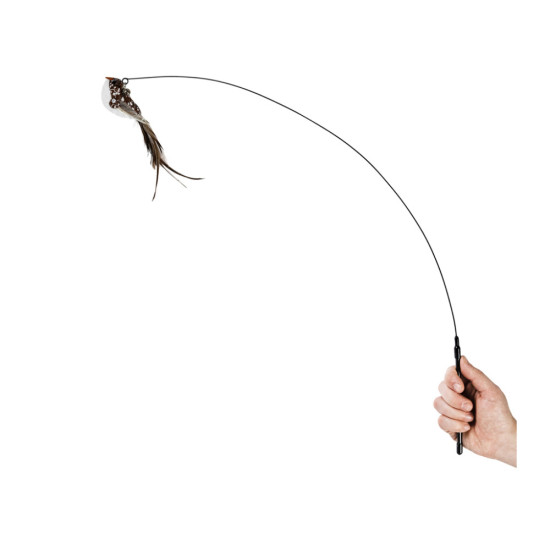 Іграшка для котів Waucat Fun Teaser дражнилка на присосці з пташкою 80 см (7564)