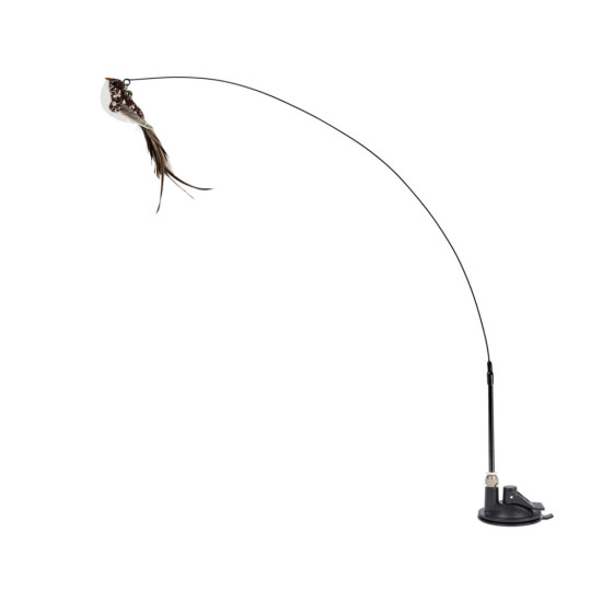 Іграшка для котів Waucat Fun Teaser дражнилка на присосці з пташкою 80 см (7564)