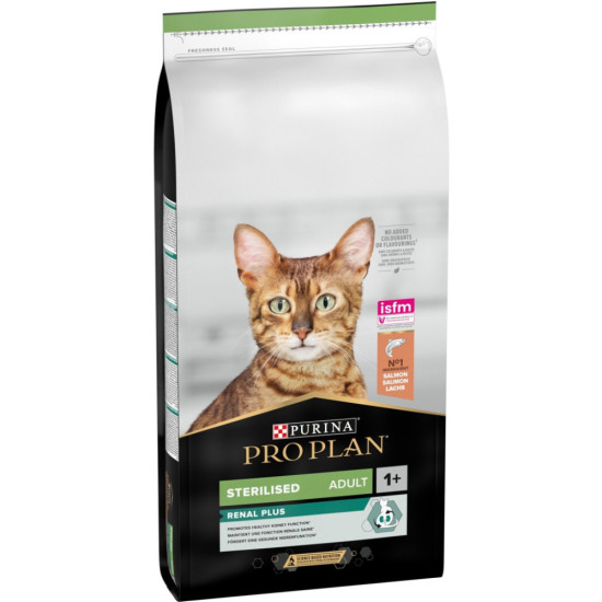 Сухий корм для кішок Purina Pro Plan Sterilised Adult 1+ Renal Plus Для дорослих стерилізованих З лососем 14 кг (7613287887597)