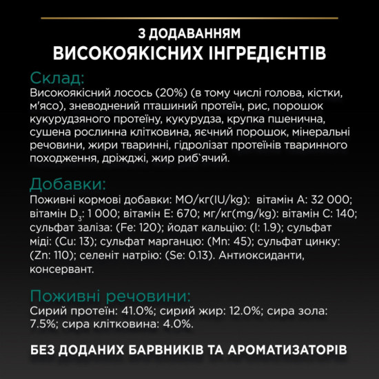 Сухий корм для кішок Purina Pro Plan Sterilised Adult 1+ Renal Plus Для дорослих стерилізованих З лососем 14 кг (7613287887597)