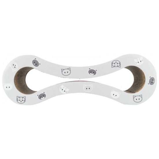 Дряпка (кігтеточка) для котів Trixie «Mimi» картонна з м'ятою 48×16×22 см (сіра) (4011905480022)