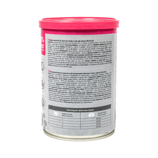 Вологий корм для кішок Pet Chef З куркою 415 г (4820255193564)