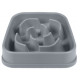 Посуд для собак Dexas Силіконова квадратна миска Slow Maze Feeder для повільного годування 1.44 л світло-сіра (0084297309930)