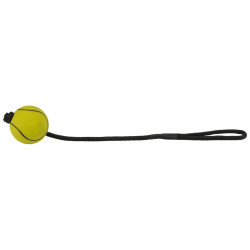 Іграшка для собак Trixie Куля з мотузкою Плаваюча Поролон 6 і 30 см (4011905345918)