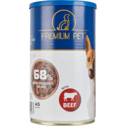 Консерви для собак PREMIUM PET Шматочки в соусі з телятиною 1.240 г (4820255192277)