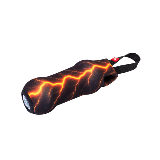 Іграшка для собак WAUDOG Fun Crush "Помаранчева блискавка" з пластиковою пляшкою та пискавкою (632-0287)